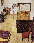 Egon Schiele Schiele-s Room in Neulengbach USA oil painting artist